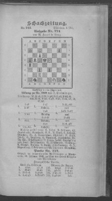 Schach-Zeitung (Münchner neueste Nachrichten) Sonntag 4. Mai 1902