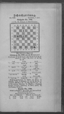 Schach-Zeitung (Münchner neueste Nachrichten) Sonntag 6. Juli 1902