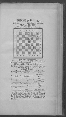 Schach-Zeitung (Münchner neueste Nachrichten) Sonntag 7. September 1902