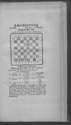 Schach-Zeitung (Münchner neueste Nachrichten) Sonntag 28. September 1902