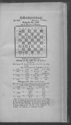 Schach-Zeitung (Münchner neueste Nachrichten) Sonntag 5. Oktober 1902