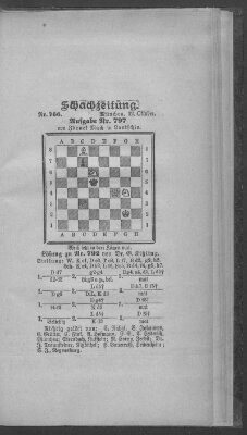 Schach-Zeitung (Münchner neueste Nachrichten) Sonntag 12. Oktober 1902