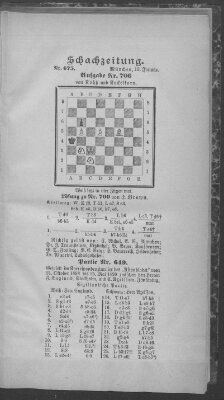 Schach-Zeitung (Münchner neueste Nachrichten) Sonntag 13. Januar 1901