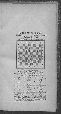 Schach-Zeitung (Münchner neueste Nachrichten) Sonntag 27. Januar 1901