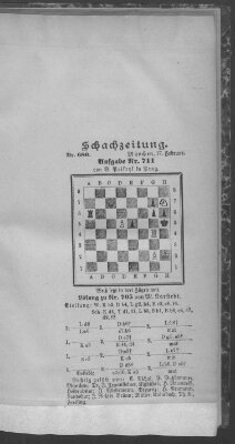 Schach-Zeitung (Münchner neueste Nachrichten) Sonntag 17. Februar 1901