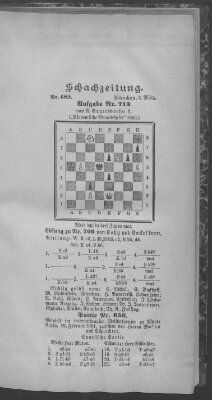 Schach-Zeitung (Münchner neueste Nachrichten) Sonntag 3. März 1901