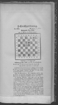 Schach-Zeitung (Münchner neueste Nachrichten) Sonntag 17. März 1901