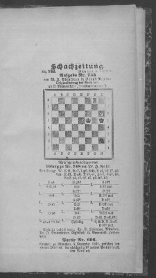 Schach-Zeitung (Münchner neueste Nachrichten) Sonntag 8. Dezember 1901