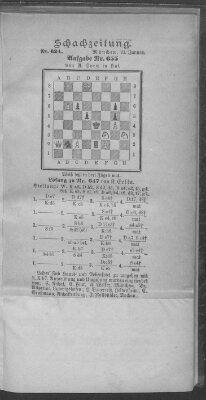 Schach-Zeitung (Münchner neueste Nachrichten) Sonntag 21. Januar 1900