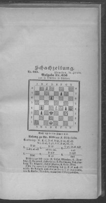 Schach-Zeitung (Münchner neueste Nachrichten) Sonntag 28. Januar 1900