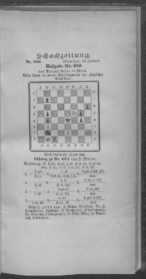 Schach-Zeitung (Münchner neueste Nachrichten) Sonntag 18. Februar 1900