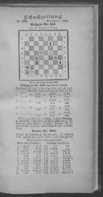 Schach-Zeitung (Münchner neueste Nachrichten) Sonntag 4. März 1900