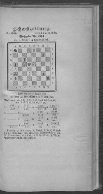 Schach-Zeitung (Münchner neueste Nachrichten) Sonntag 25. März 1900