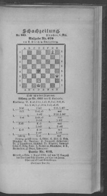 Schach-Zeitung (Münchner neueste Nachrichten) Sonntag 6. Mai 1900