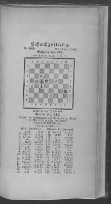 Schach-Zeitung (Münchner neueste Nachrichten) Sonntag 3. Juni 1900