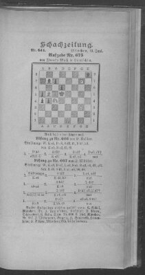 Schach-Zeitung (Münchner neueste Nachrichten) Sonntag 10. Juni 1900