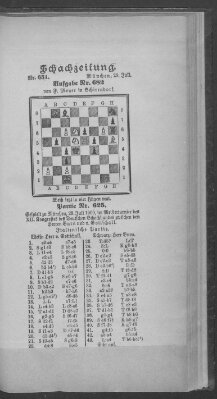 Schach-Zeitung (Münchner neueste Nachrichten) Sonntag 29. Juli 1900