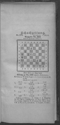 Schach-Zeitung (Münchner neueste Nachrichten) Sonntag 5. Februar 1899