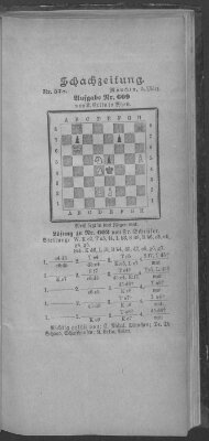 Schach-Zeitung (Münchner neueste Nachrichten) Sonntag 5. März 1899