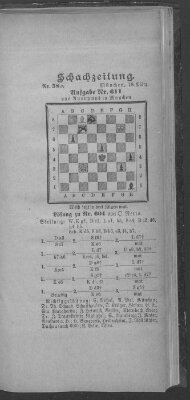 Schach-Zeitung (Münchner neueste Nachrichten) Sonntag 19. März 1899