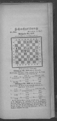 Schach-Zeitung (Münchner neueste Nachrichten) Sonntag 16. April 1899