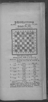 Schach-Zeitung (Münchner neueste Nachrichten) Sonntag 25. Juni 1899