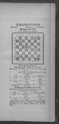 Schach-Zeitung (Münchner neueste Nachrichten) Sonntag 10. Dezember 1899