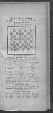 Schach-Zeitung (Münchner neueste Nachrichten) Sonntag 13. März 1898