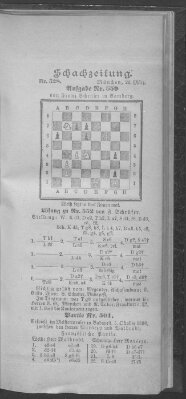 Schach-Zeitung (Münchner neueste Nachrichten) Sonntag 20. März 1898