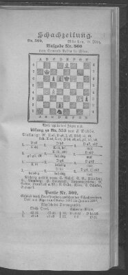 Schach-Zeitung (Münchner neueste Nachrichten) Sonntag 27. März 1898