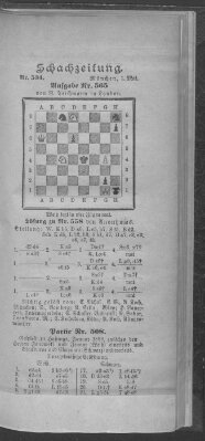 Schach-Zeitung (Münchner neueste Nachrichten) Sonntag 1. Mai 1898