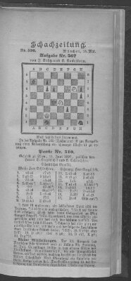 Schach-Zeitung (Münchner neueste Nachrichten) Sonntag 15. Mai 1898