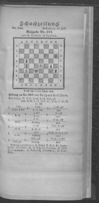 Schach-Zeitung (Münchner neueste Nachrichten) Sonntag 10. Juli 1898