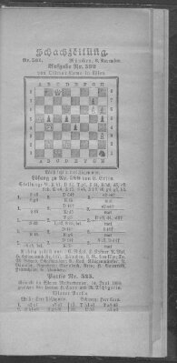 Schach-Zeitung (Münchner neueste Nachrichten) Sonntag 6. November 1898