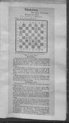 Schach-Zeitung (Münchner neueste Nachrichten) Sonntag 19. Februar 1911