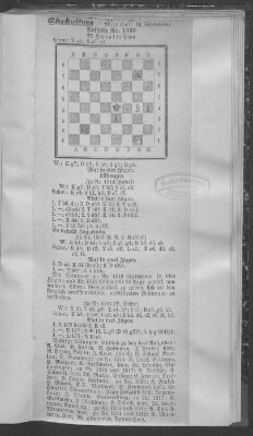 Schach-Zeitung (Münchner neueste Nachrichten) Samstag 16. September 1911