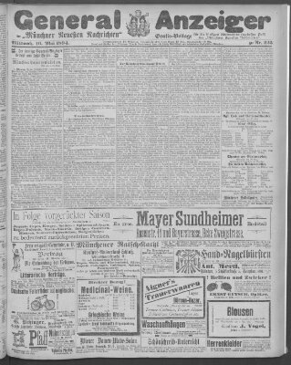 Münchner neueste Nachrichten Mittwoch 16. Mai 1894