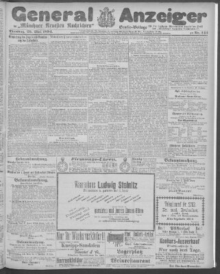 Münchner neueste Nachrichten Dienstag 29. Mai 1894