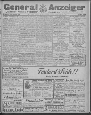 Münchner neueste Nachrichten Montag 25. Juni 1894