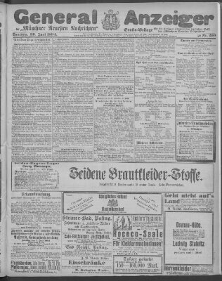 Münchner neueste Nachrichten Samstag 30. Juni 1894