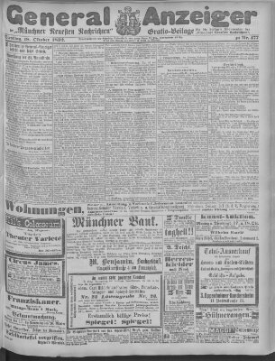 Münchner neueste Nachrichten Dienstag 18. Oktober 1892