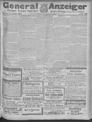 Münchner neueste Nachrichten Montag 31. Oktober 1892