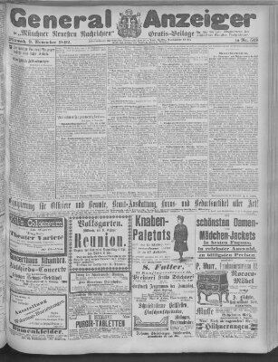 Münchner neueste Nachrichten Mittwoch 9. November 1892