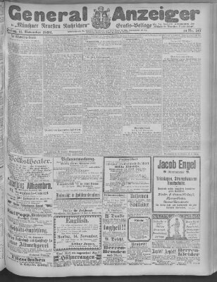 Münchner neueste Nachrichten Freitag 11. November 1892