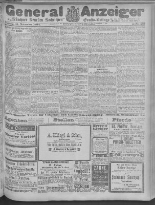 Münchner neueste Nachrichten Dienstag 15. November 1892