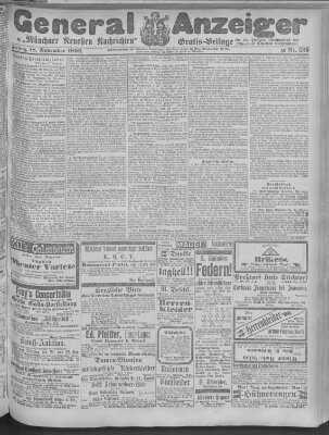 Münchner neueste Nachrichten Freitag 18. November 1892