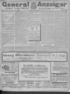 Münchner neueste Nachrichten Donnerstag 29. Dezember 1892