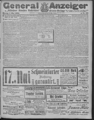 Münchner neueste Nachrichten Montag 1. Mai 1893