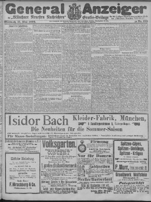 Münchner neueste Nachrichten Mittwoch 17. Mai 1893