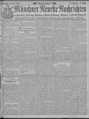 Münchner neueste Nachrichten Freitag 19. Mai 1893